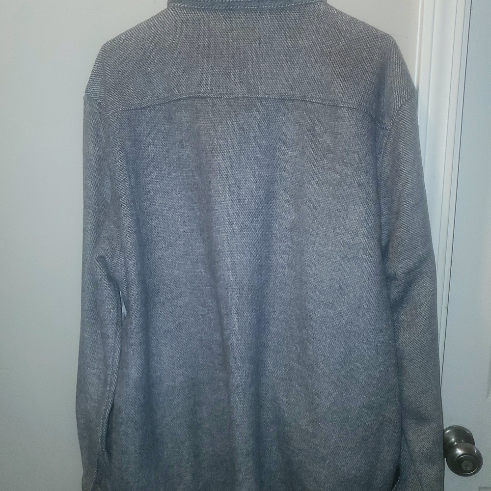 Gray American Eagle Button Up Jacket Top - image 2